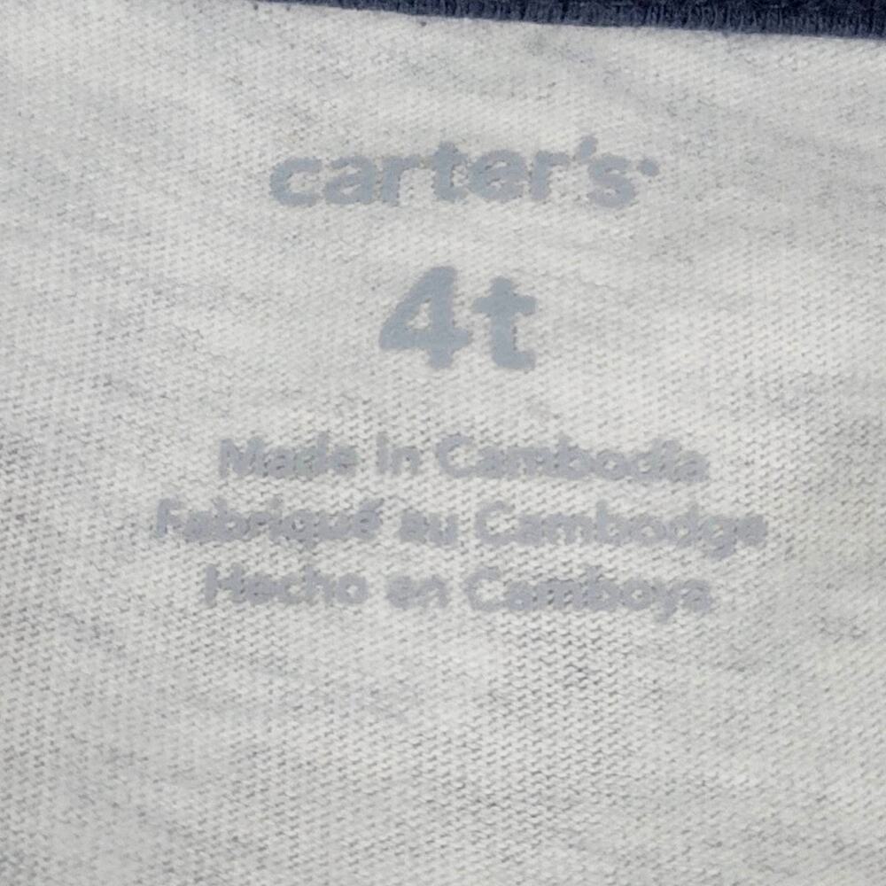 Carter's Long Sleeve Boy's Tee Size 4T - Picture 3 of 6